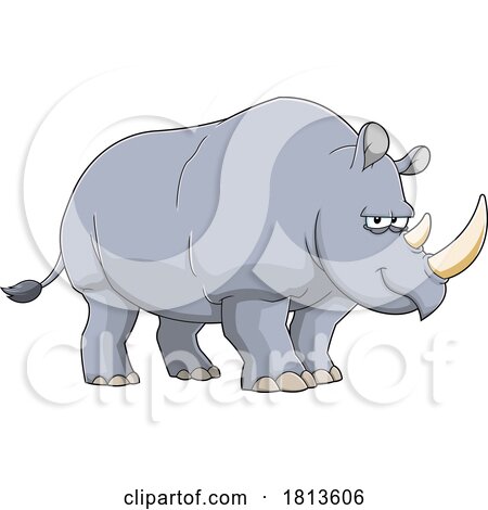 Rhino Licensed Cartoon Clipart by Hit Toon