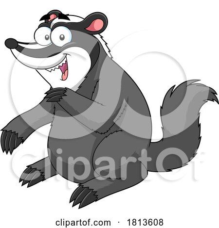 Badger Licensed Cartoon Clipart by Hit Toon