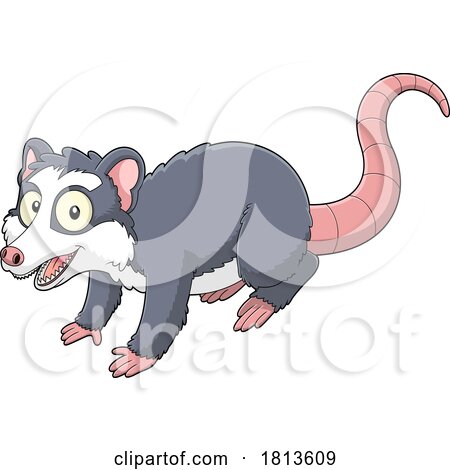 Opossum Licensed Cartoon Clipart by Hit Toon