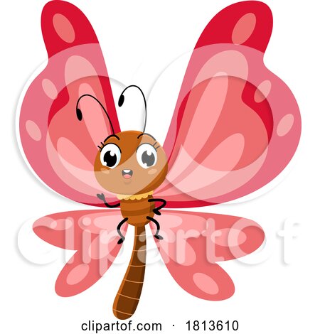 Butterfly Licensed Cartoon Clipart by Hit Toon