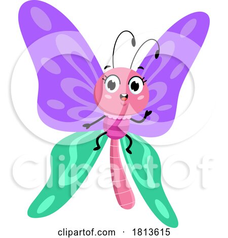 Butterfly Licensed Cartoon Clipart by Hit Toon