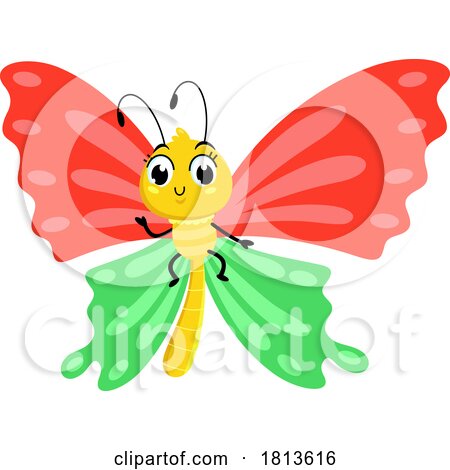 Butterfly Licensed Cartoon Clipart by Hit Toon