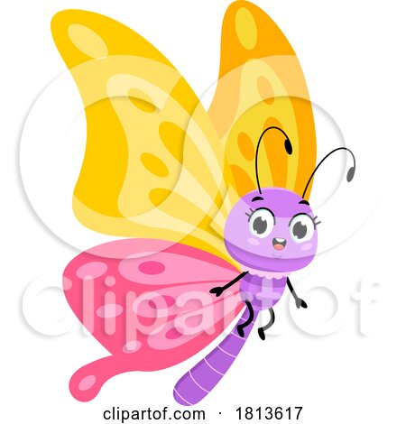 Butterfly Licensed Cartoon Clipart by Hit Toon