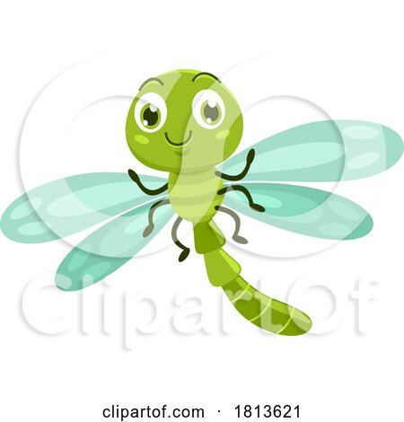 Happy Dragonfly Licensed Cartoon Clipart by Hit Toon