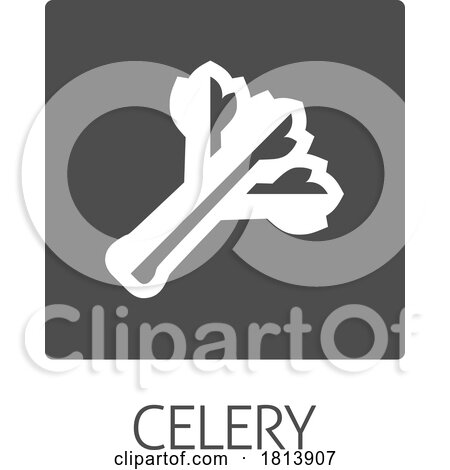 Celery Vegetable Food Allergen Icon Concept by AtStockIllustration