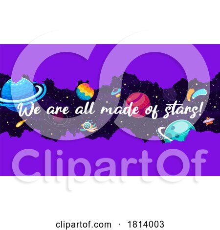 We Are All Made of Stars Licensed Clipart Illustration by Vector Tradition SM