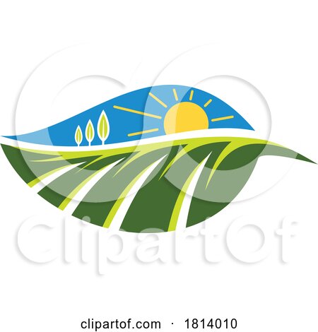 Leaf Agricultural Sunrise Licensed Stock Image by Vector Tradition SM