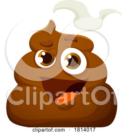 Smelly Pile of Poo Licensed Cartoon Clipart by Vector Tradition SM