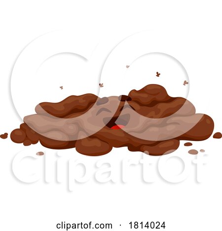 Pile of Diarrhea Poo Licensed Cartoon Clipart by Vector Tradition SM