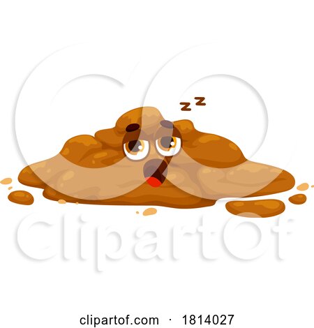 Pile of Diarrhea Poo Licensed Cartoon Clipart by Vector Tradition SM