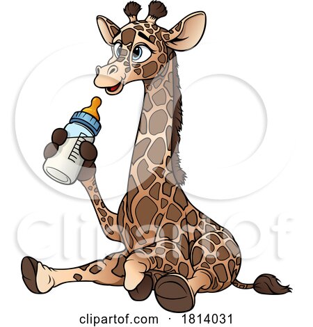 Cute Baby Giraffe Licensed Stock Image by dero