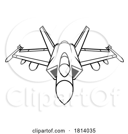 Fighter Jet Aeroplane Military Air Plane Aircraft by AtStockIllustration