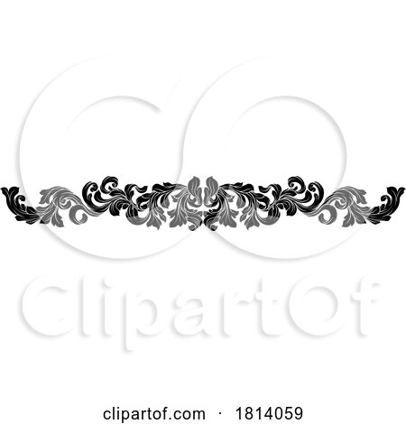 Filigree Heraldic Heraldry Pattern Band Vine by AtStockIllustration