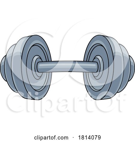 Dumb Bell Gym Weight Weightlifting Dumbbell Icon by AtStockIllustration