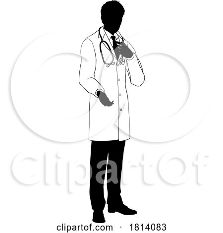 Doctor Man Medical Silhouette Healthcare Person by AtStockIllustration