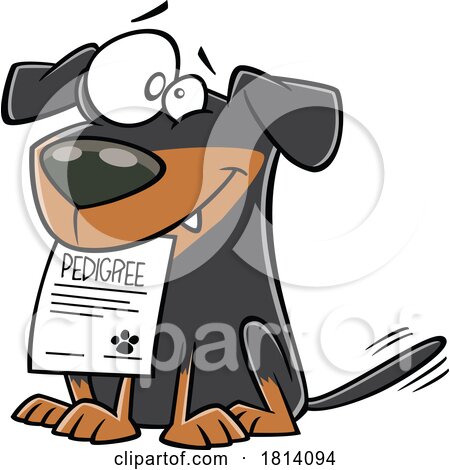 Cartoon Pedigree Dog Licensed Stock Image by toonaday