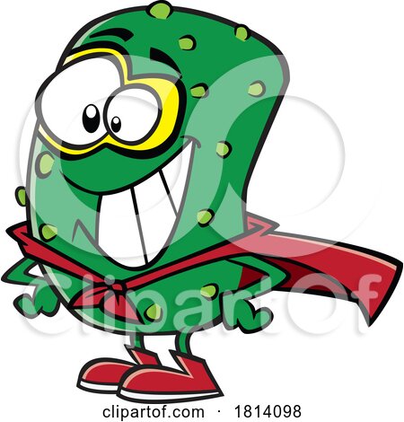 Cartoon Happy Super Pickle Licensed Stock Image by toonaday