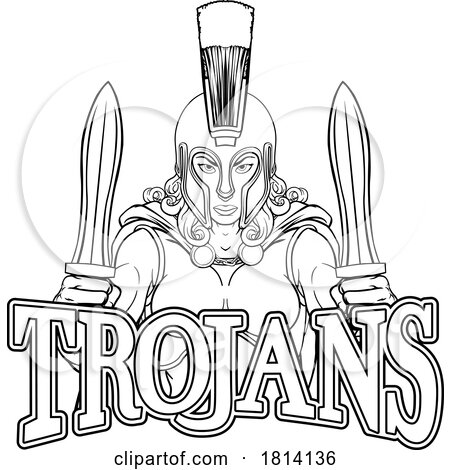 Spartan Trojan Female Warrior Gladiator Woman by AtStockIllustration