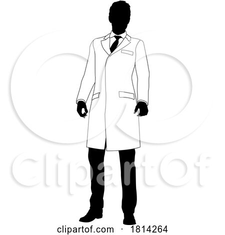 Scientist Engineer Professor Man Silhouette Person by AtStockIllustration