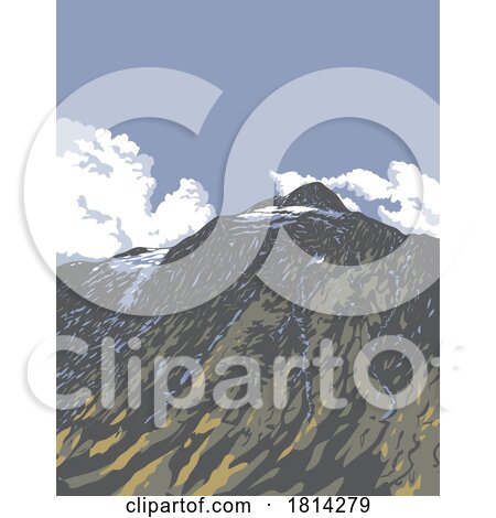 Mount Cook National Park South Island of New Zealand WPA Poster Art by patrimonio