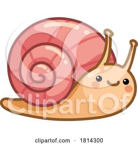 Cute Snail Kawaii Styled Licensed Stock Image by yayayoyo