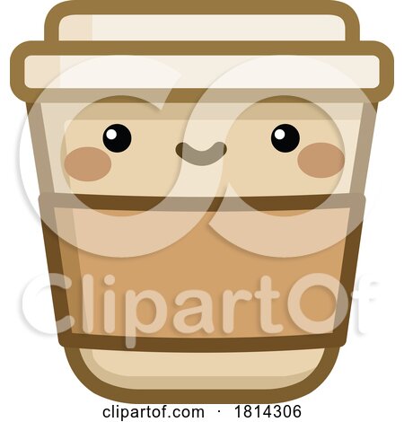 To Go Coffee Cup Kawaii Styled Licensed Stock Image by yayayoyo