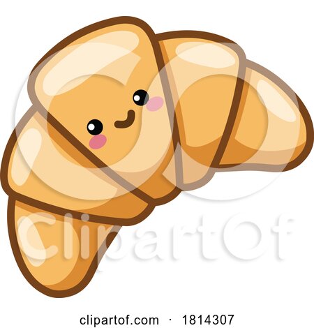 Croissant Kawaii Styled Licensed Stock Image by yayayoyo