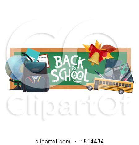 Back to School Chalkboard Design by Vector Tradition SM