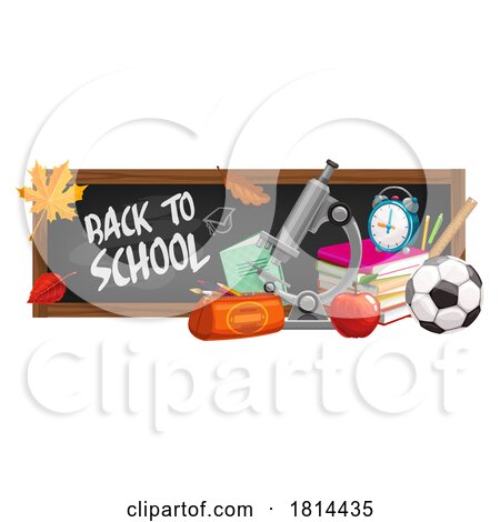 Back to School Chalkboard Design by Vector Tradition SM