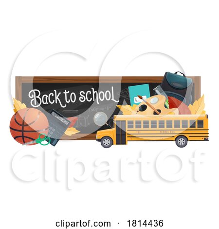 Back to School Chalkboard Design by Vector Tradition SM