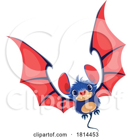 Cute Flying Bat by Vector Tradition SM