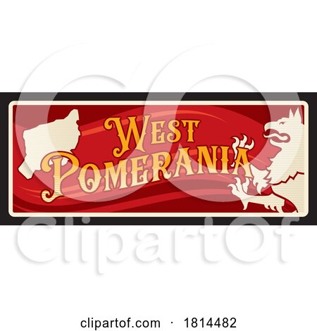 Travel Plate Design for West Pomerania by Vector Tradition SM