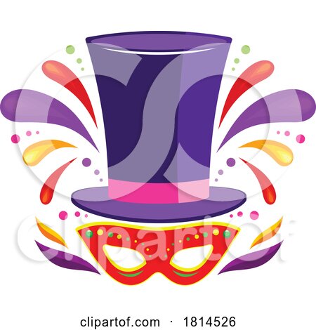 Carnival Mask and Hat Licensed Stock Image by Vector Tradition SM