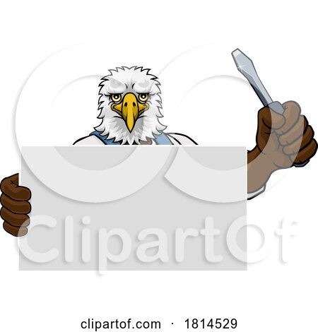 Electrician Eagle Screwdriver Tool Handyman by AtStockIllustration