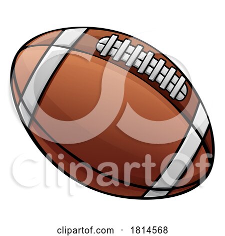 American Football Ball Cartoon Sports Icon by AtStockIllustration