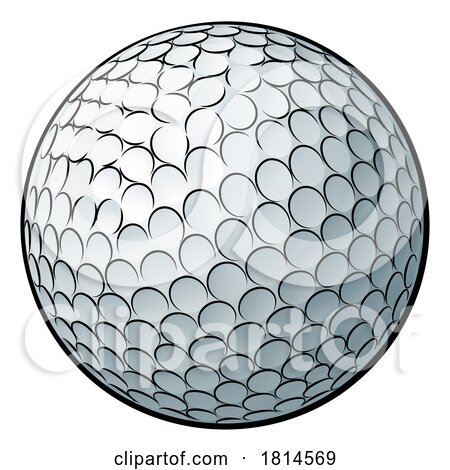 Golf Ball Cartoon Sports Icon Illustration by AtStockIllustration