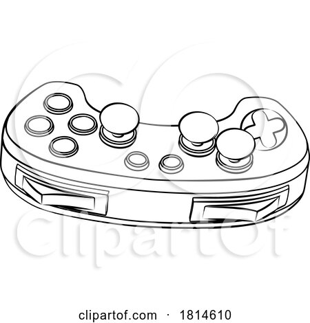 Video Gamer Cartoon Icon Game Gaming Controller by AtStockIllustration