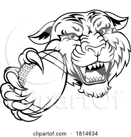 Tiger American Football Sports Team Animal Mascot by AtStockIllustration