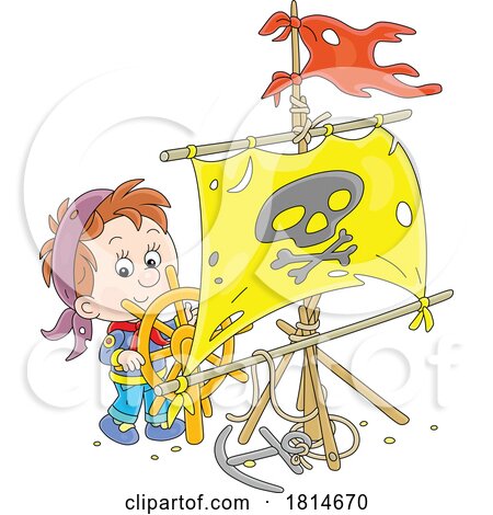 Boy Pirate Licensed Stock Image by Alex Bannykh