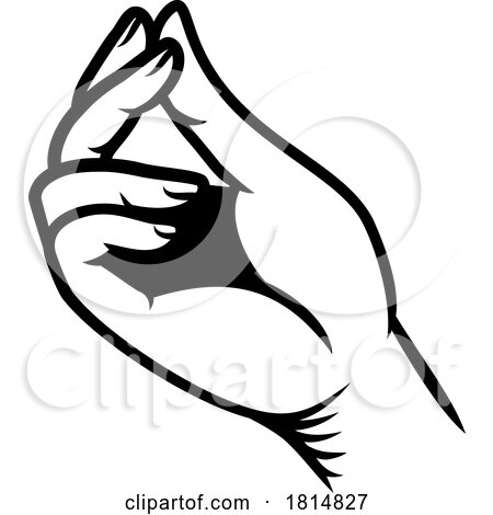 Hand Pinching Pay Me Cash Money Gesture Design by AtStockIllustration