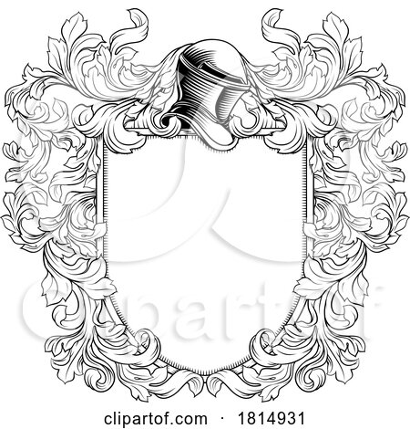 Coat of Arms Crest Knight Family Shield Heraldic by AtStockIllustration