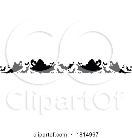 Halloween Ghosts and Bats Clipart by Vector Tradition SM