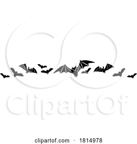 Silhouetted Halloween Banner Clipart by Vector Tradition SM