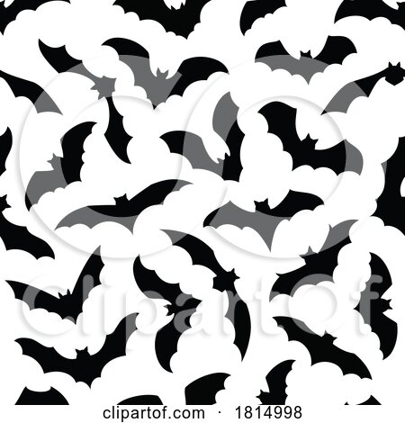 Halloween Bat Background Clipart by Vector Tradition SM