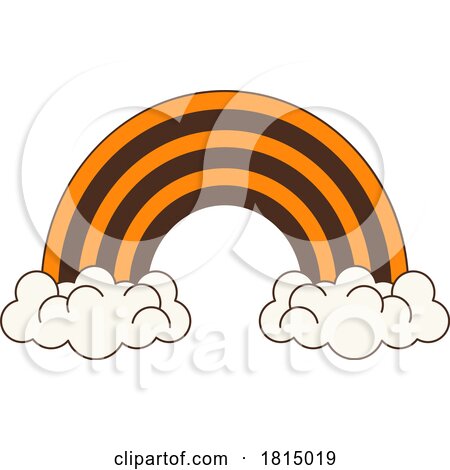 Halloween Rainbow and Clouds Clipart by Vector Tradition SM