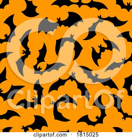 Halloween Bat Background Clipart by Vector Tradition SM