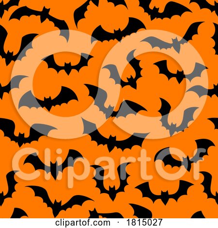 Halloween Bat Background Clipart by Vector Tradition SM