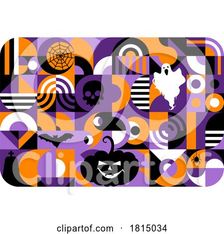 Geometrick Halloween Background Clipart by Vector Tradition SM