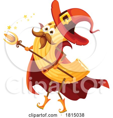 Halloween Cornetti Rigati Pasta Character Clipart by Vector Tradition SM