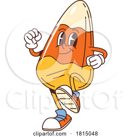 Halloween Candy Corn Mascot Clipart by Vector Tradition SM